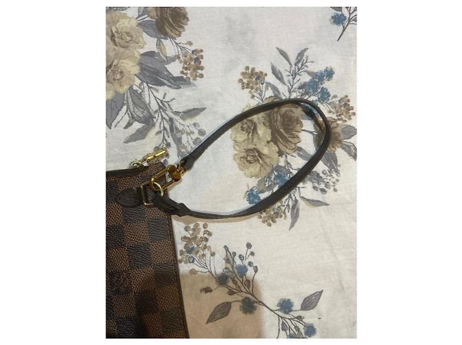 Pochette Louis Vuitton Damier Marrone Chiaro e Scuro Marrone scuro - vista 3