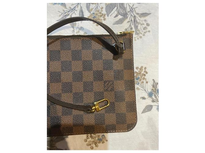 Pochette Louis Vuitton Damier Marrone Chiaro e Scuro Marrone scuro - vista 4