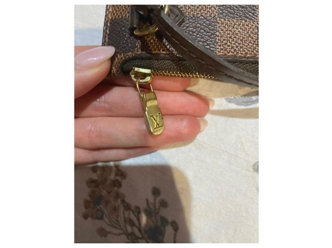 Pochette Louis Vuitton Damier Marrone Chiaro e Scuro Marrone scuro - vista 5