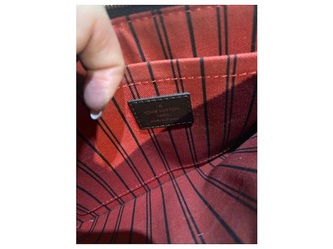 Pochette Louis Vuitton Damier Marrone Chiaro e Scuro Marrone scuro - vista 7
