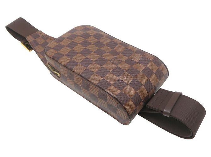 Borsa a tracolla da uomo Geronimos di Louis Vuitton Marrone Damier ebene - vista 3