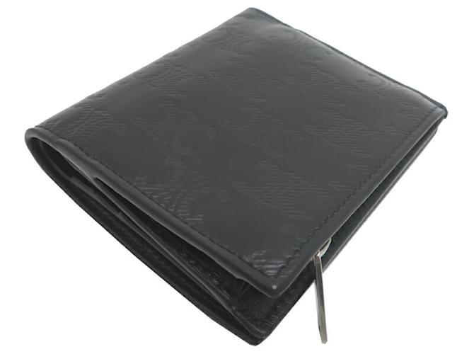 Céline Celine Triomphe Compact Wallet Black - view 4