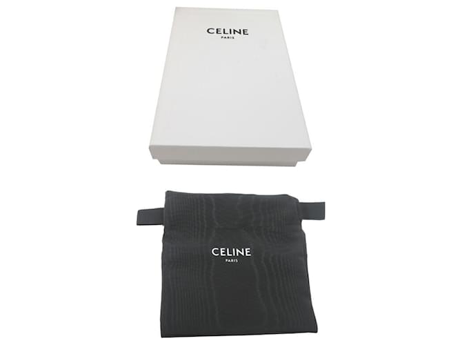 Céline Celine Triomphe Compact Wallet Black - view 9