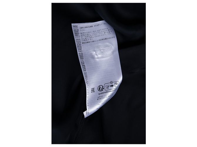 Jil Sander, giacca sportiva lunga blu bomber - vista 7