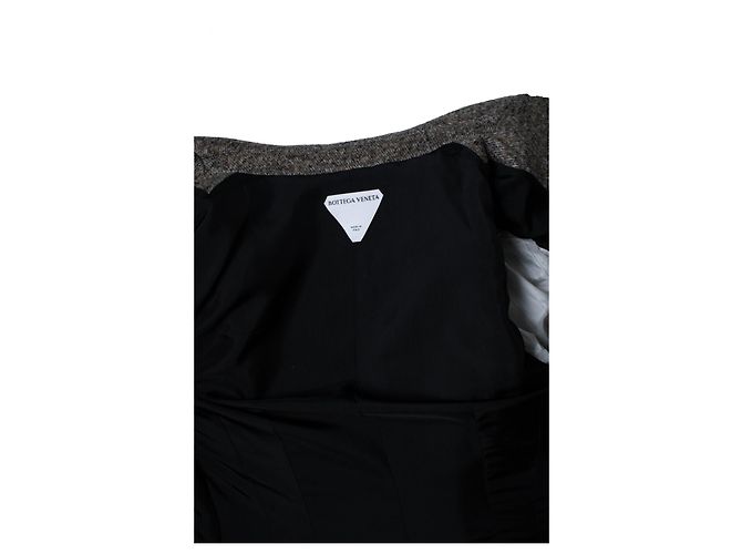 Bottega Veneta, Blazer cruzado con efecto capa Castaño - vista 8