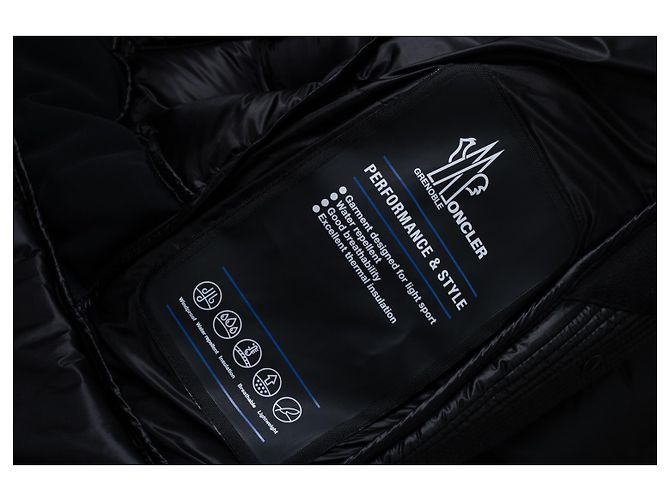 Moncler, giacca Armotech Grenoble in nero - vista 7