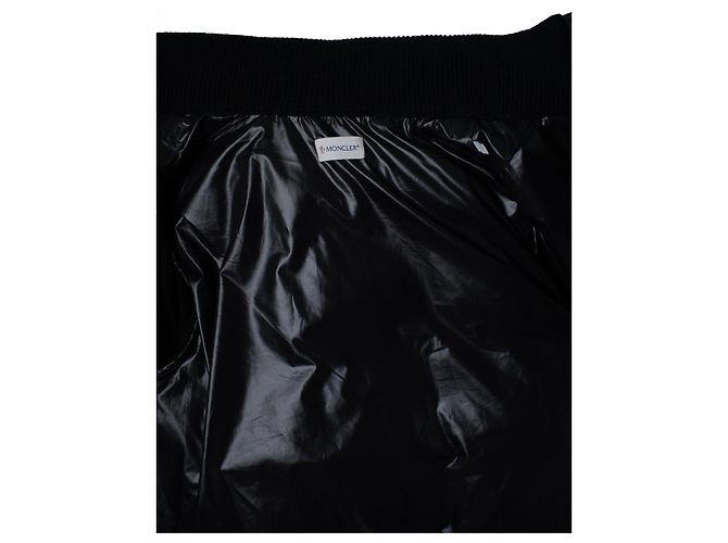 Moncler, cardigan ibrido imbottito in nero - vista 5