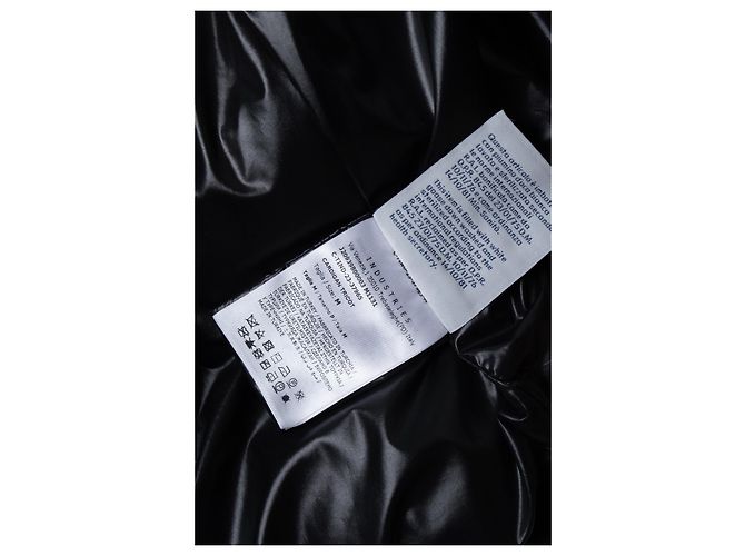 Moncler, cardigan ibrido imbottito in nero - vista 6