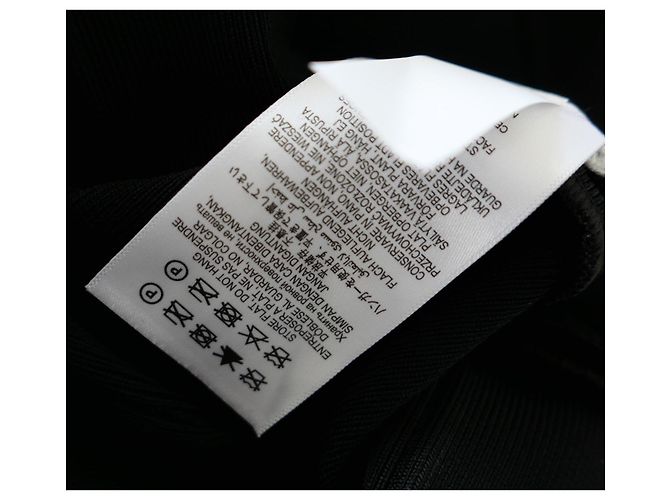 Schwarzes Bandage-Kleid mit Herz-Ausschnitt von Herve Leger - Ansicht 8