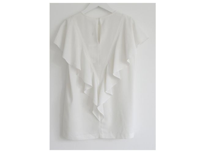 Hugo Boss Blusa in crema con frange Boss Crudo - vista 3