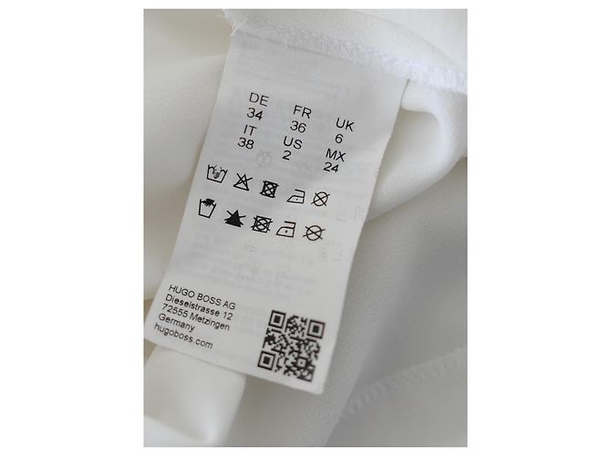 Hugo Boss Blusa in crema con frange Boss Crudo - vista 6