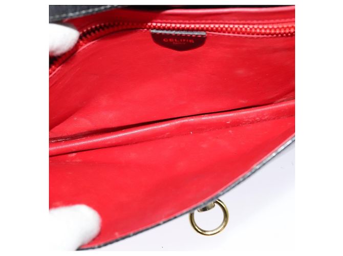 Céline Borsa a Spalla Envelope Celine in Pelle Nero - vista 5