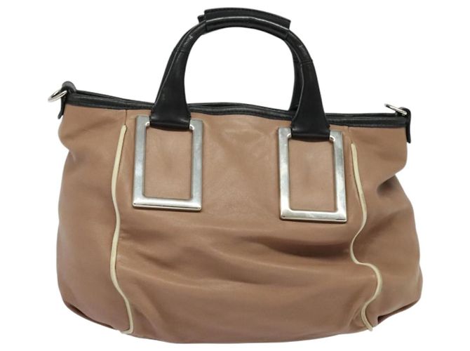 Chloé Borsa a mano in pelle Chloe Ethel Rosa - vista 2