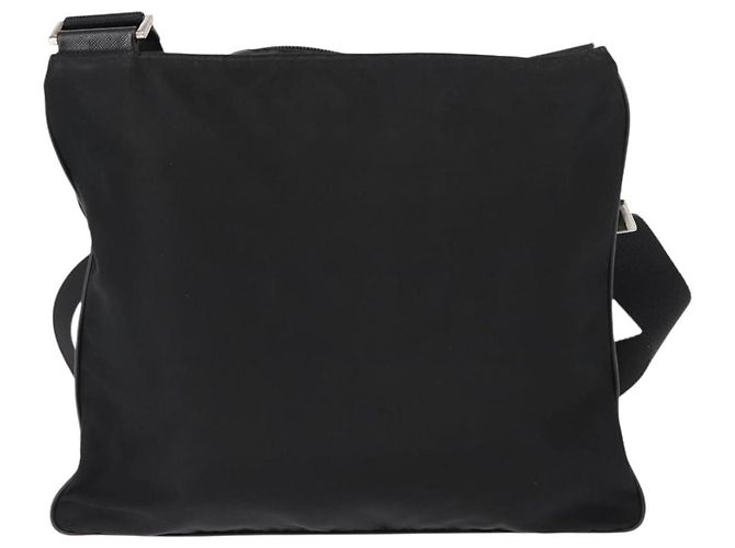 Borsa Messenger Piatta Prada Tessuto Media Nero - vista 2