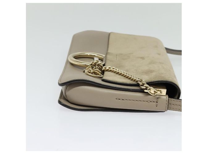 Chloé Borsa a Spalla Faye in Pelle e Camoscio Media di Chloe Marrone - vista 4