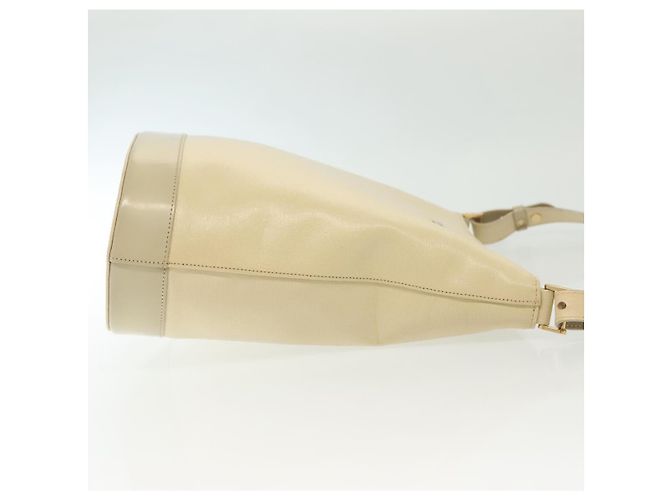 Borsa a Spalla in Pelle Burberry Beige - vista 3