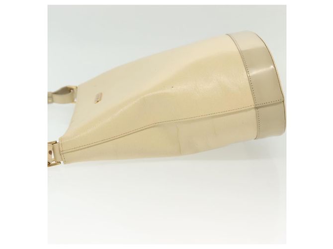 Borsa a Spalla in Pelle Burberry Beige - vista 4
