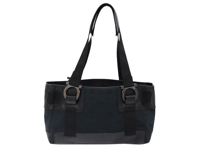 Borsa Gancini in tela Salvatore Ferragamo Nero - vista 2