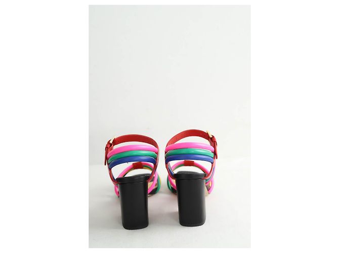 Laurence Dacade Multicolored leather heels - view 2