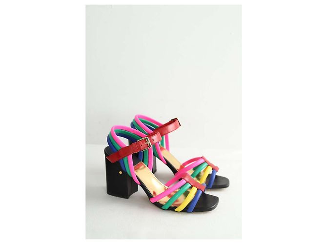 Laurence Dacade Multicolored leather heels - view 3