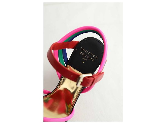 Laurence Dacade Multicolored leather heels - view 4