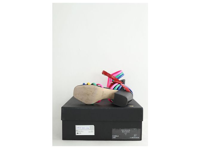 Laurence Dacade Multicolored leather heels - view 5