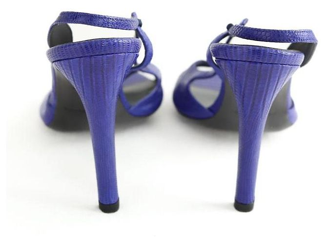 Balenciaga Tacchi in pelle blu - vista 2