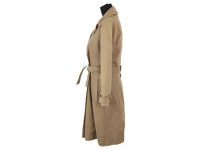 Isabel Marant Trench coat de algodão camelo - vista 3