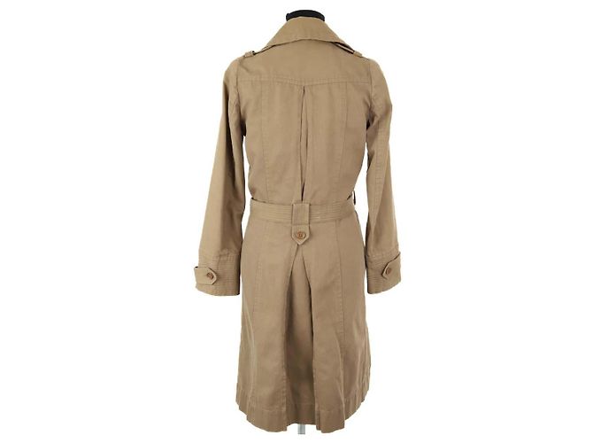 Isabel Marant Trench coat de algodão camelo - vista 4