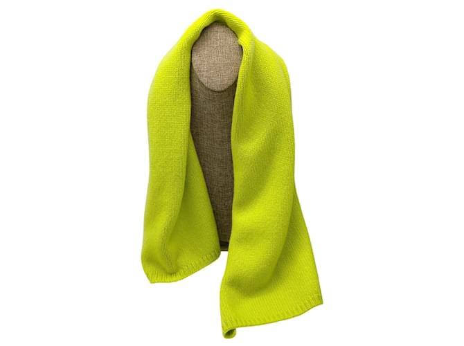 Sciarpa in cashmere verde lime Hermès - vista 3