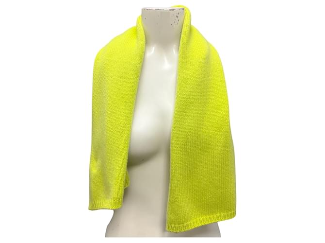 Sciarpa in cashmere verde lime Hermès - vista 4