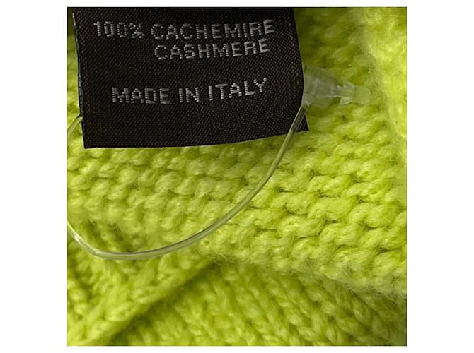 Sciarpa in cashmere verde lime Hermès - vista 5