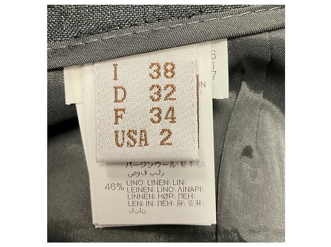 Brunello Cucinelli anthrazitgraue Pailletten-Wollhose - Ansicht 5