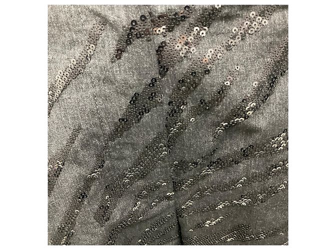 Brunello Cucinelli anthrazitgraue Pailletten-Wollhose - Ansicht 6