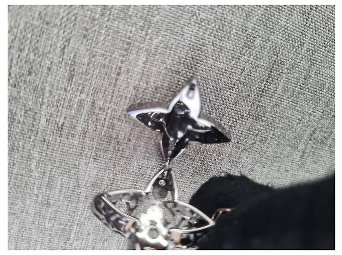 Louis Vuitton Collana Locket LV Ciel SS20 Virgil Abloh Rara Nero Blu chiaro - vista 8