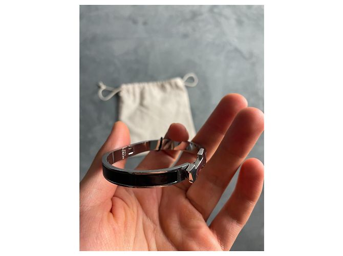 Hermès Clic H Armband silberfarben Metall - Ansicht 5