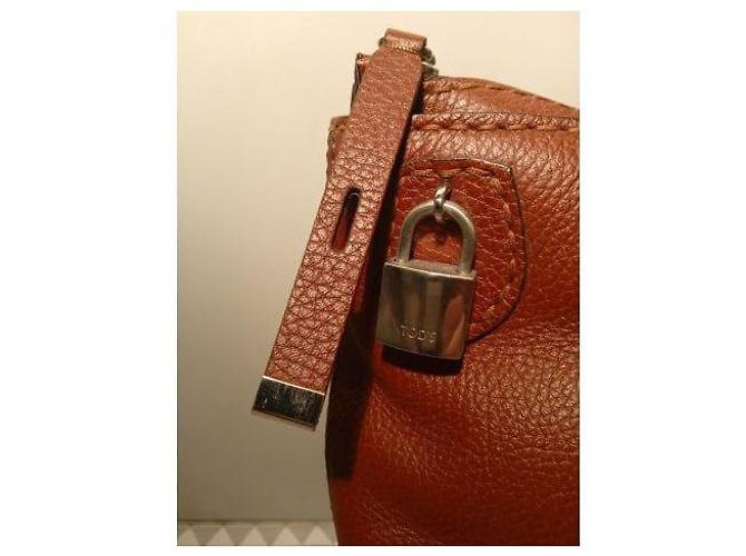 Tod's Handtasche aus Grainleder Camel Kamel - Ansicht 9