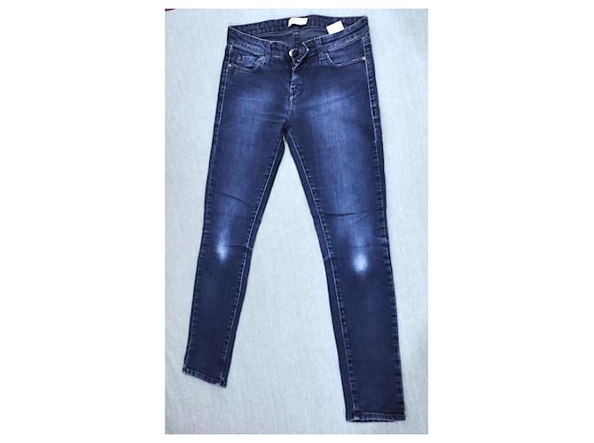 Vaqueros Slim Sanders Ba&Sh Azul Denim - vista 9