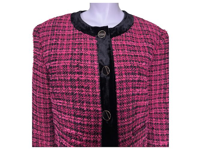 Sandro Lila Tweed-Blazer - Ansicht 2