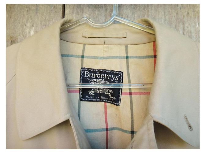 Impermeable Burberry Beige de Gabardina de Algodón - vista 2