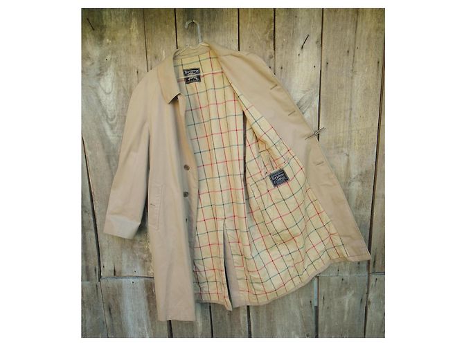 Impermeable Burberry Beige de Gabardina de Algodón - vista 3