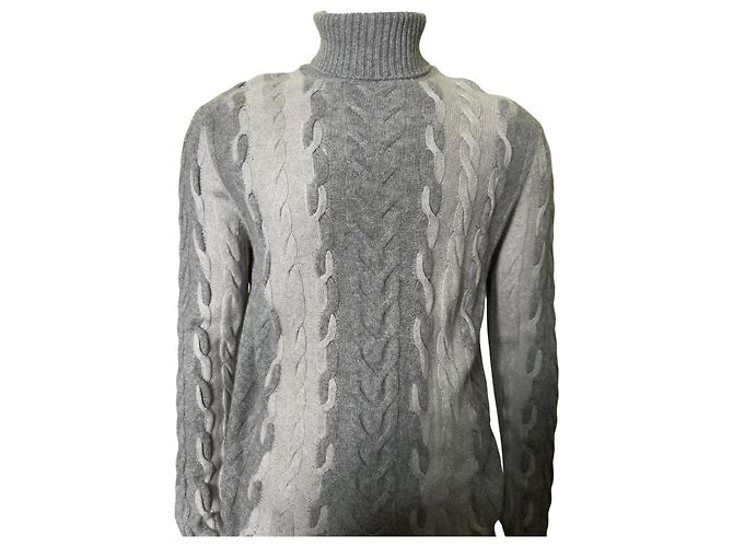 Corneliani Pullover aus Kaschmir und Wolle Grau - Ansicht 2