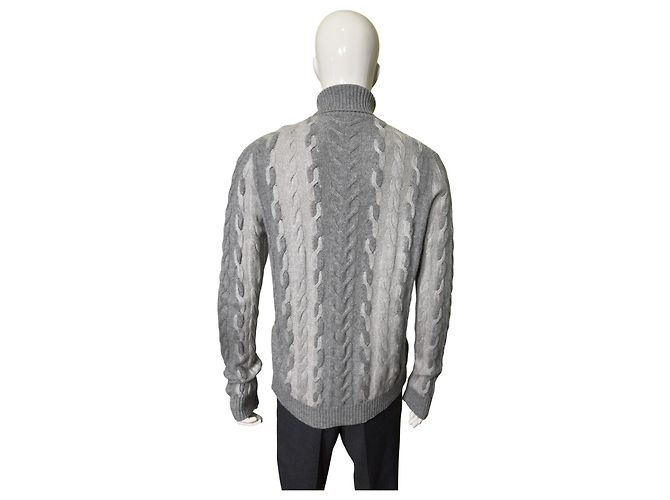 Corneliani Pullover aus Kaschmir und Wolle Grau - Ansicht 3