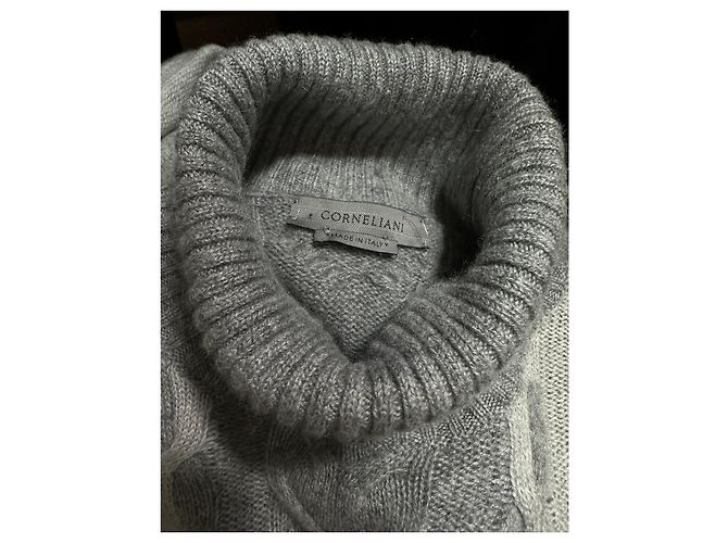 Corneliani Pullover aus Kaschmir und Wolle Grau - Ansicht 4