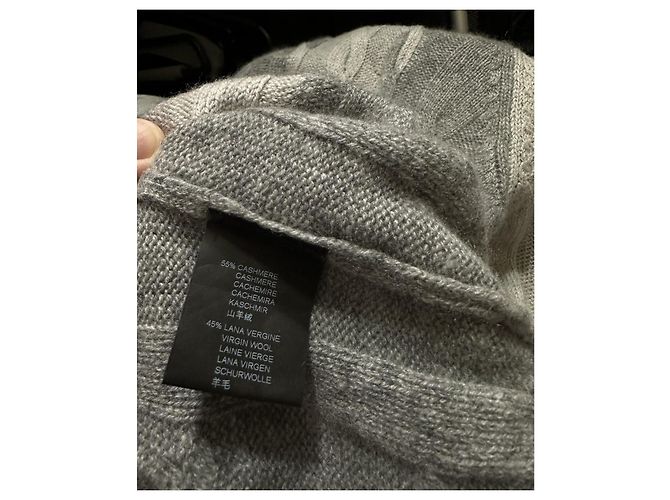 Corneliani Pullover aus Kaschmir und Wolle Grau - Ansicht 5