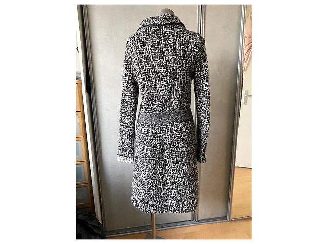 Dior Tweed Kleid und Westen Set Grau - Ansicht 6