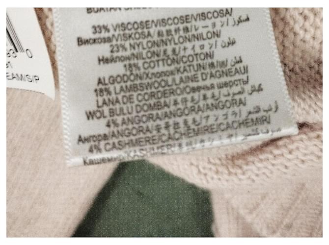 MAX AZRIA BCBG FRANZÖSISCHER CREME-PULLOVER Beige - Ansicht 4