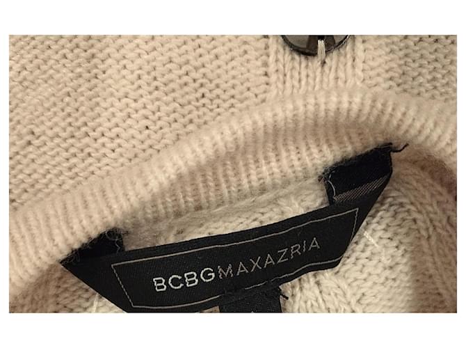 MAX AZRIA BCBG FRANZÖSISCHER CREME-PULLOVER Beige - Ansicht 6
