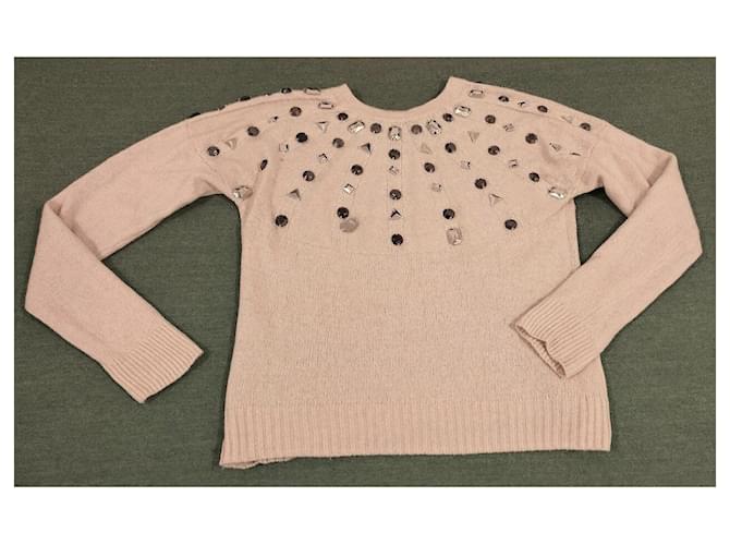 MAX AZRIA BCBG FRANZÖSISCHER CREME-PULLOVER Beige - Ansicht 8