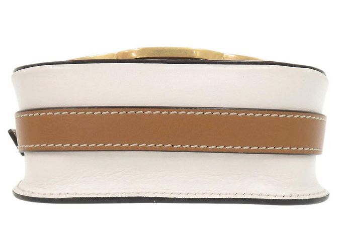 Borsa a Spalla in Pelle Kate di Tod's Marrone Bianco - vista 3